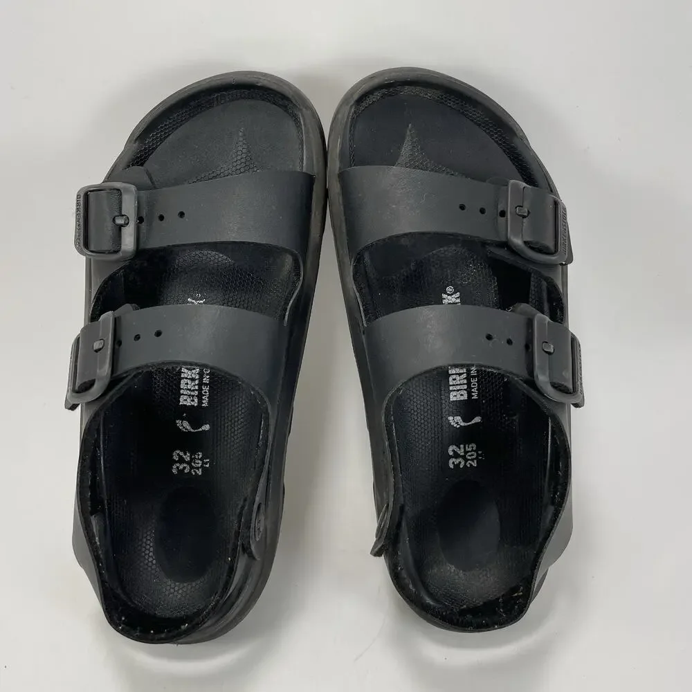 Birkenstock Mogami Back Strap Sandals Child Toddler Size 32 US Size 1-1.5 Black